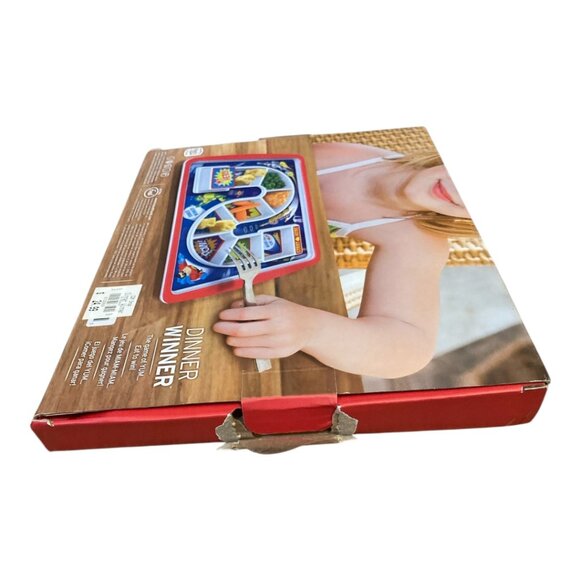 Fred & Friends DINNER WINNER Kids Superhero Fun Dinner Game 9 Compartments NEW - Picture 5 of 6